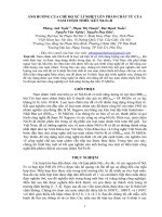 ẢNH HƯỞNG CỦA CHẾ ĐỘ XỬ LÍ NHIỆT LÊN PHẨM CHẤT TỪ CỦA NAM CHÂM THIÊU KẾT NdFeB