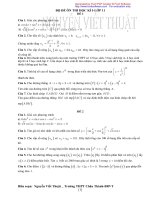 Đề ôn tập kỳ 1 năm 2011-2012