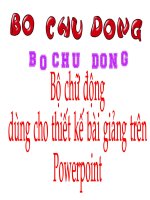 Bộ chữ động dùng trong PowerPoint