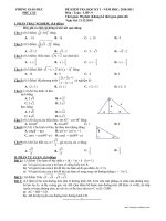 Đề Thi Toán 9 -HK1 (2010-2011)