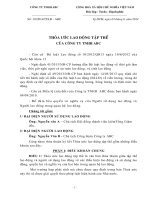 Mẫu thỏa ước lao động tập thể