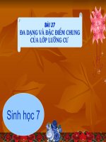 Đa dạng và đặc điểm chung Lưỡng cư