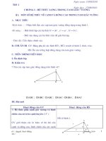 GIÁO ÁN HÌNH HỌC 9 CHI TIẾT (NOV)