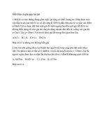 NHỜ THẦY CÔ GIẢI GIÚP  BÀI KHÓ