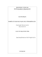 Nghiên cứu bảo mật mạng máy tính không dây
