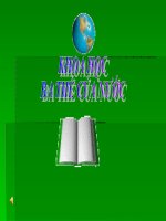 Khoa học : Ba thể của nước