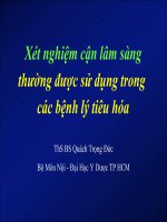 Xét nghiệm cận lâm sàng tiêu hóa