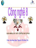 CÔNG NGHỆ 8: MỐI GHÉP THÁO ĐƯỢC