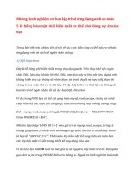 Những kinh nghiệm cơ bản lập trình ứng dụng web an toàn