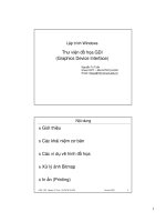 Lập trình C trên win - GDI