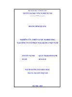 Nghiên cứu chiến lược marketing tại công ty cổ phần NAGAKAWA việt nam