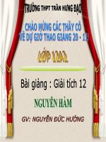 Nguyên hàm (tiết 1)