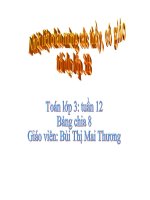 bang chia 8 Toan 3 - tuan 12