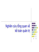 nghiên cứu tổng quan về kế toán quản trị