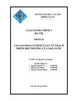 TÌM HIỂU TẠI SAO PHẢI CÓ PHÁP LUẬT VỀ TRÁCH NHIỆM BỒI THƯỜNG CỦA NHÀ NƯỚC