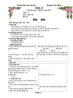 giáo án lớp 1 tuần 12/2011