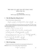 báo cáo khoa học nét đẹp của một dãy bất đẳng thức đồng bậc ba