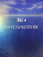 CHUYÊN ĐỀ BVMT NƯỚC