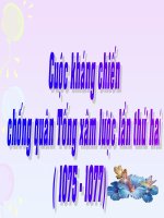 LS4 BÀI : CUỘC KC CHỐNG QUÂN TỐNG XL LẦN THỨ 2