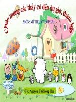 giáo án môn mĩ thuật