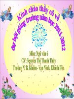 tiết 45: chân tay tai mắt miệng