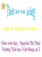 Tập làm văn - Lơp 5