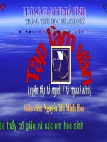 Luyện tập tả ngươì (Tả ngoại hình) Tuần 13