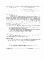 Đề và đáp án văn vào 10 KIÊN GIANG