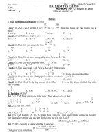 Đề kiểm tra chương 1 đại số 7 năm 2011 - 2012