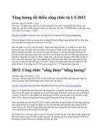 Tăng lương từ 1.5.2012