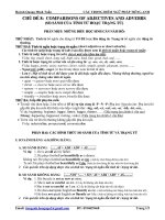 So sánh của tính từ và trạng từ