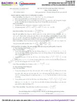 Đề thi Đại học Toán khối B năm 2011