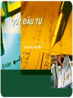 Slide thuyết trình: Quỹ đầu tư