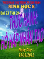 tiết 24 hô hấp nhân tạo