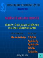 TÍNH TOÁN CẦU ĐÚC HẪNG CÓ XÉT ĐẾN ẢNH HƯỞNG CỦA ĐẤT NỀN TRÊN NỀN SAP 2000