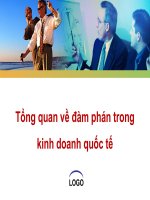 tổng quan về đàm phán kinh doanh quốc tế