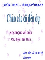 Hoạt động vui chơi