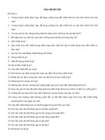 Câu hỏi ôn tập quá trình truyền nhiệt