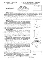 de HSG vat ly 2011 vong 2- Quang Ninh