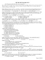 Đề thi thử đại học số 3