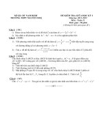 De thi 8 tuan hoc ky I _ THPT Nguyen Hue Nam Dinh