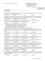 đề KT 1 tiết 12 NC kỳ I lần 2