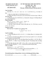 Đề - ĐA HSG 12 Hậu Lộc 4 năm 2011 - 2012