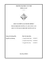 BÁO CÁO TRÁCH NHIỆM BỒI THƯỜNG CỦA NHÀ NƯỚC LÀ GÌ. KHÁC GÌ VỚI TRÁCH NHIỆM BỒI THƯỜNG DÂN SỰ