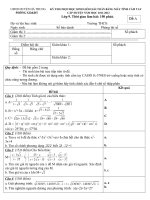 Đề thi Giải TOÁN Trên MTCT cấp huyện năm học 2011-2012