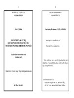 hoàn thiện quản trị lực lượng bán hàng ở nhà máy nước khoáng thạch bích quảng ngãi