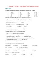 PART 6 - E GRADE 7 - EXERCISES COLLECTION (2011-2012)