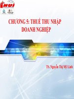 Chương 5 thuế thu nhập doanh nghiệp