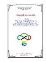 Ứng dụng CNTT dạy bài Sự xác định đường tròn