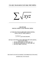 lí thuyết sử dụng biến đổi tương đương và nâng lên lũy thừa (phần 1)